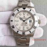 Replica Rolex Bamford Snowtrooper Submariner White Ceramic Watch 40MM